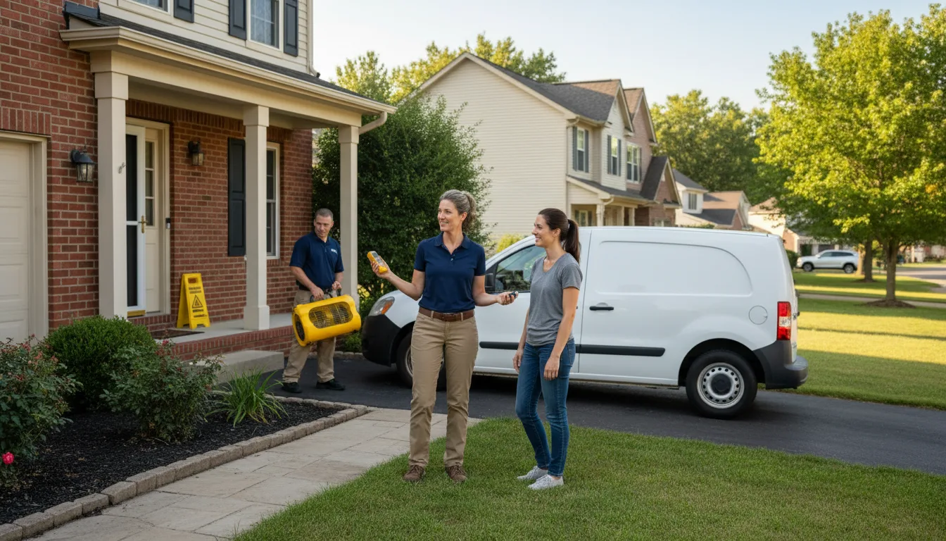 Residential water damage restoration in Cullen, LA